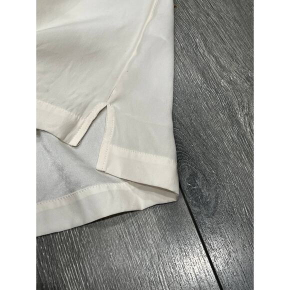 Frame Oversize Silk T-Shirt In Off White Lightweight Medium A003757 - Picture 5 of 9